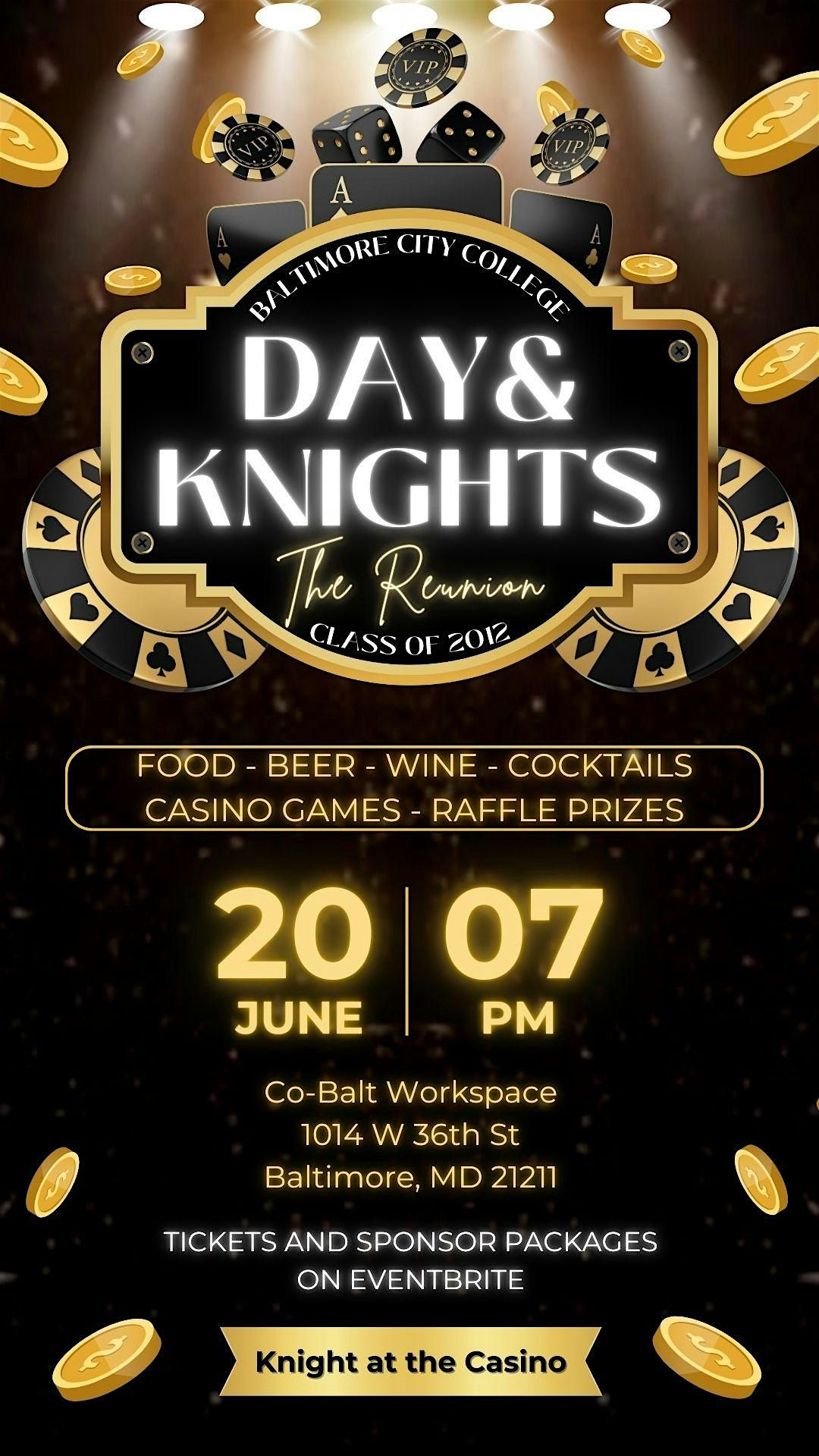 Day & Knights: Baltimore City College c/o 2012 Reunion, 20 June | Event in Baltimore | AllEvents