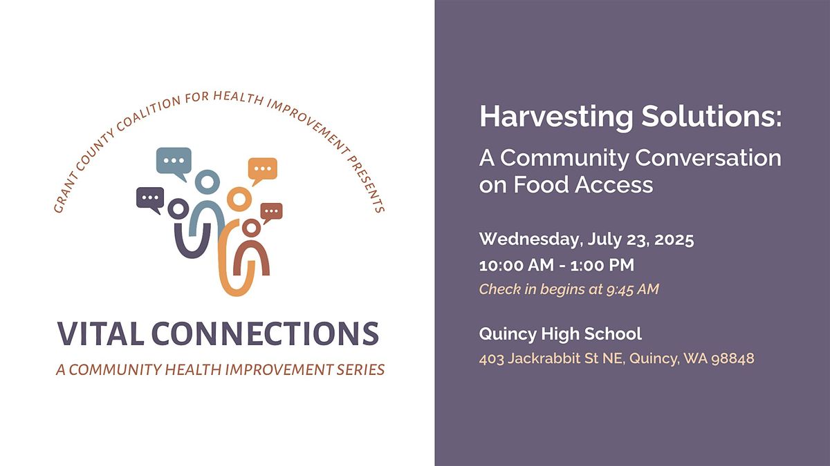 Harvesting Solutions: A Community Conversation on Food Access, 23 July | Event in Quincy | AllEvents