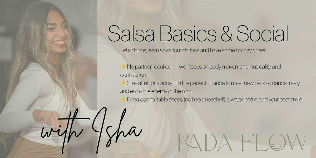 Salsa Basics and Social (Dec 2nd), 2 December | Event in Conestogo | AllEvents