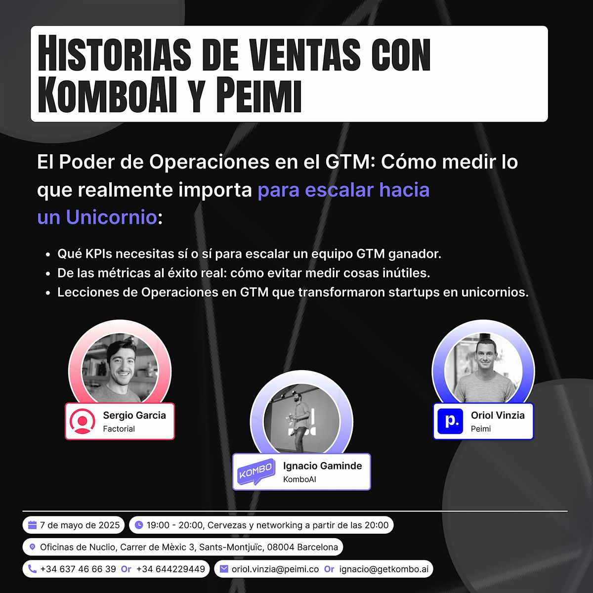 HISTORIAS DE OPERACIONES GTM CON KOMBOAI Y PEIMI | Event in Barcelona | AllEvents