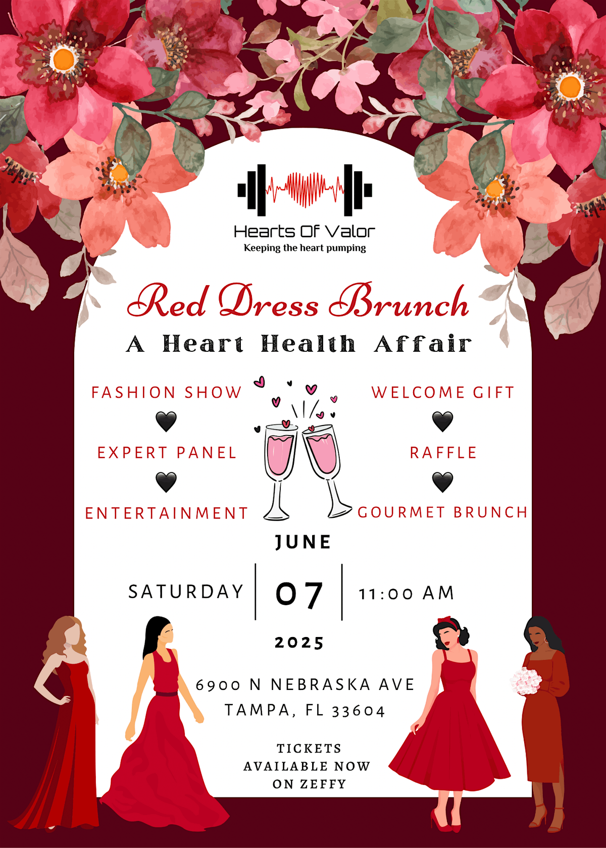 Red Dress Brunch, 7 June | Event in Tampa | AllEvents