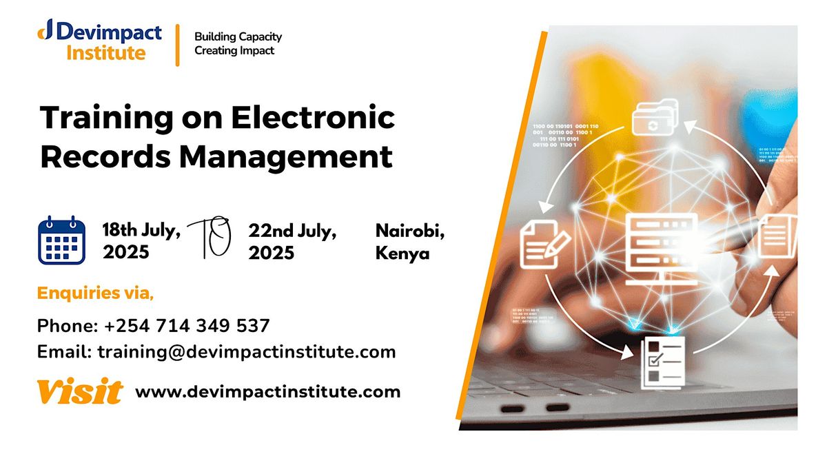 Training on Electronic Records Management, 18 August | Event in Nairobi | AllEvents