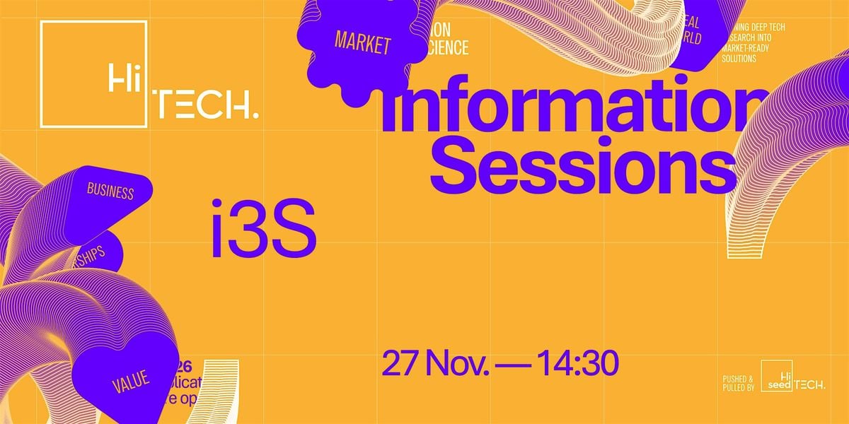 HiTech 2026 – Information Session at i3S, 27 November | Event in Porto | AllEvents