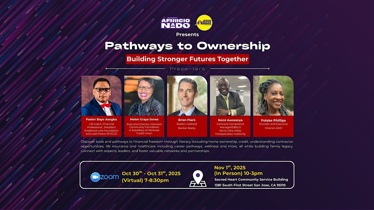 Afriicionado Presents Pathways to Ownership Day 3, 1 November | Event in San Jose | AllEvents