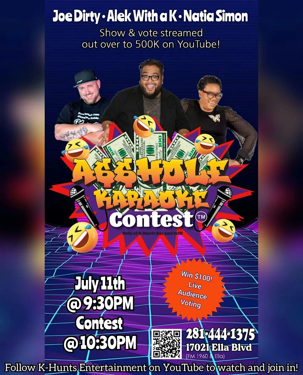 A$$hole Karaoke, 18 August | Event in Houston | AllEvents