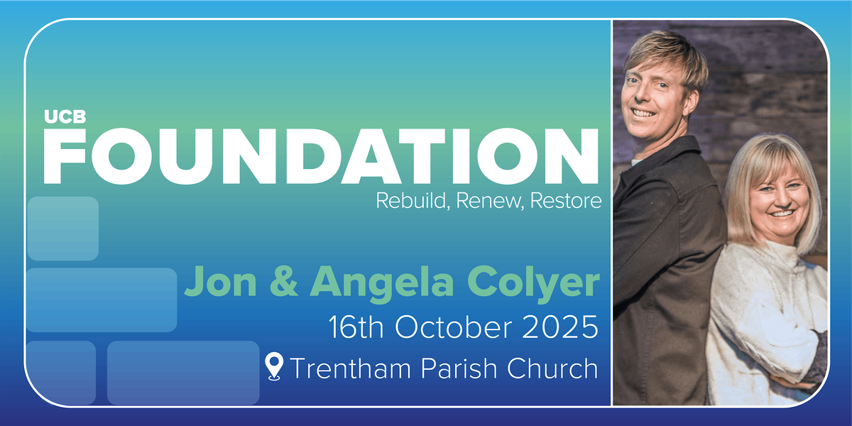 Foundation with Jon and Angela Colyer (in-person event), 16 October | Event in Stoke-on-Trent | AllEvents