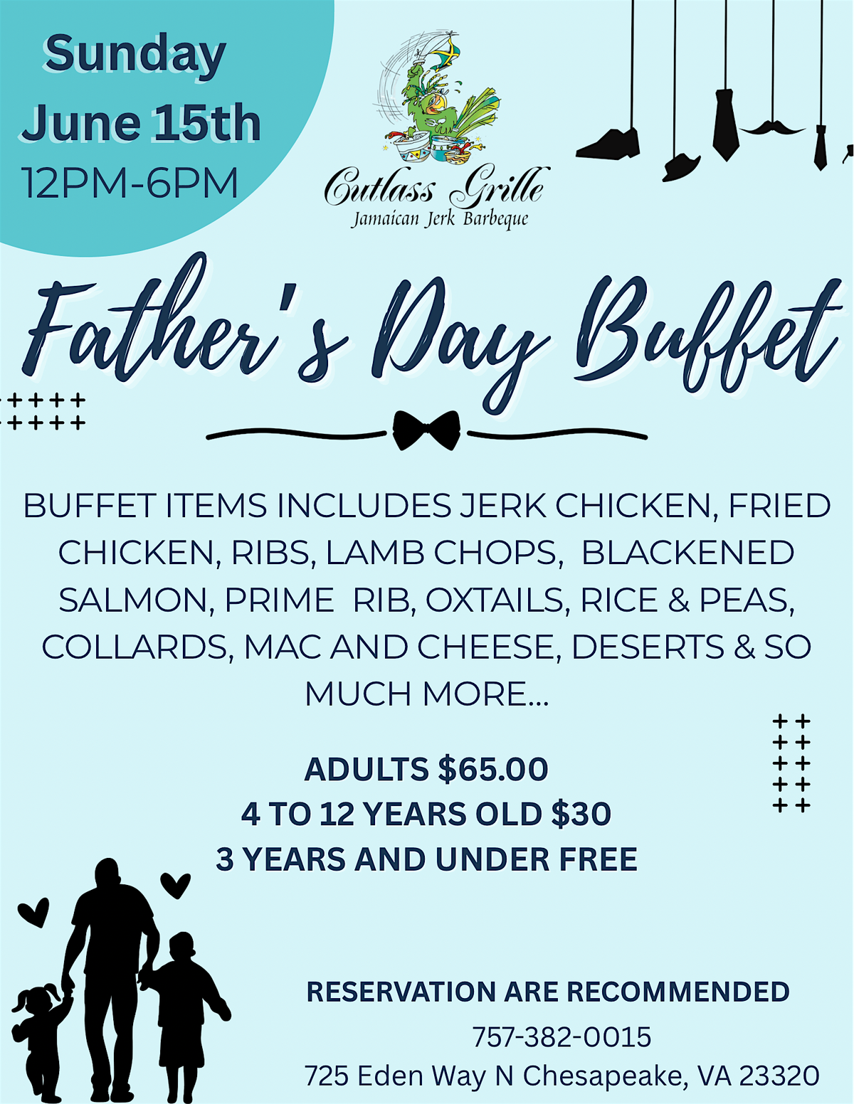 Father’s Day Brunch Buffet, 21 July | Event in Chesapeake | AllEvents