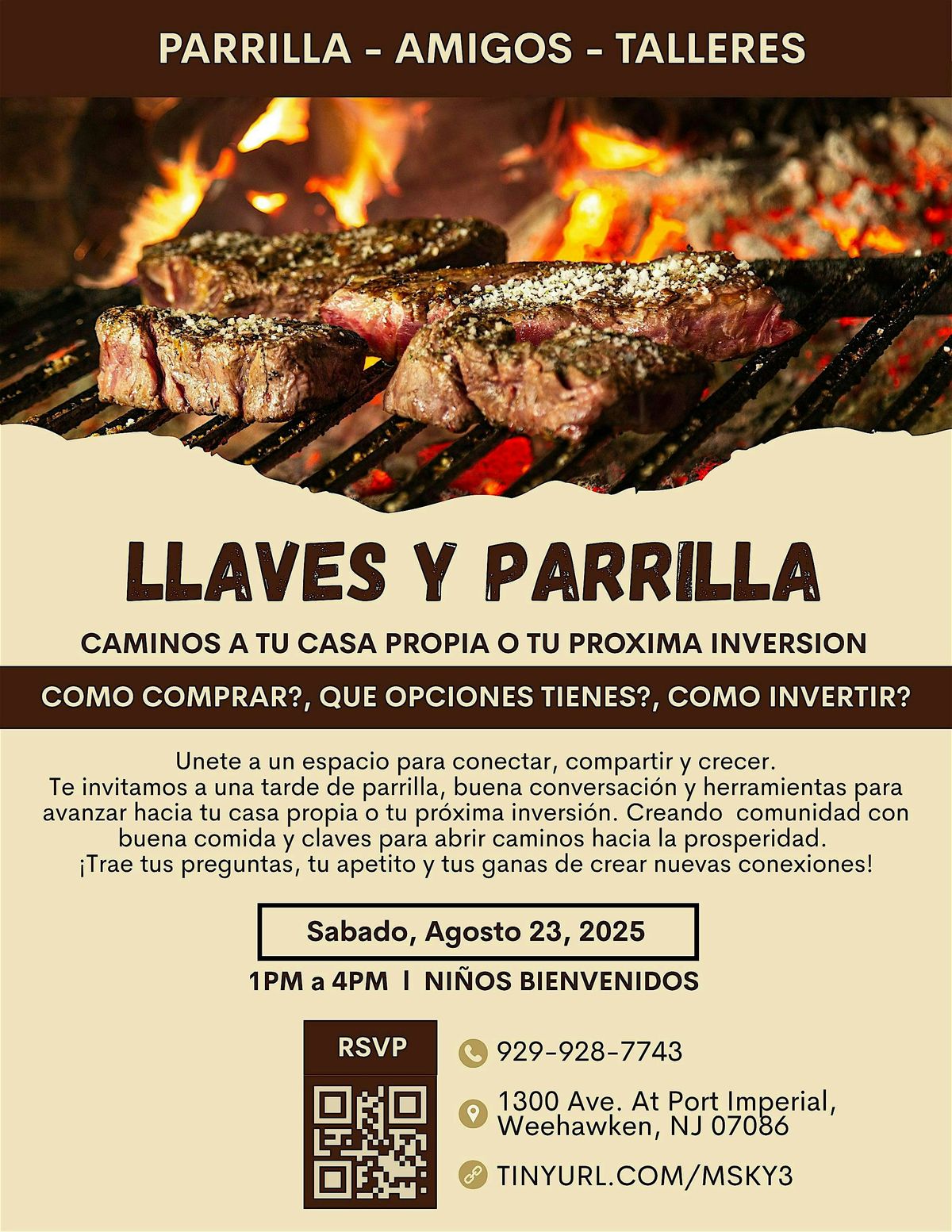 LLAVES Y PARRILLA, 23 August | Event in Weehawken Township | AllEvents