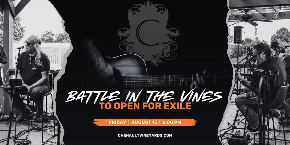 Battle in the Vines – To Open for Exile, 15 August | Event in Richmond | AllEvents