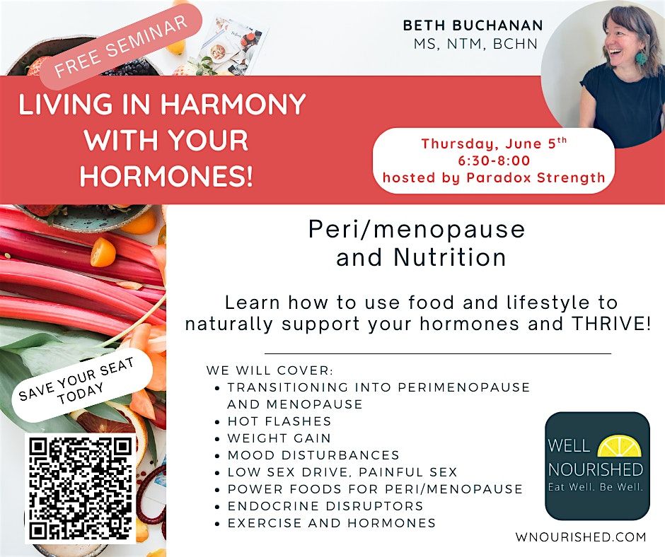 Living in Harmony with Your Hormones, 5 June | Event in Bend | AllEvents