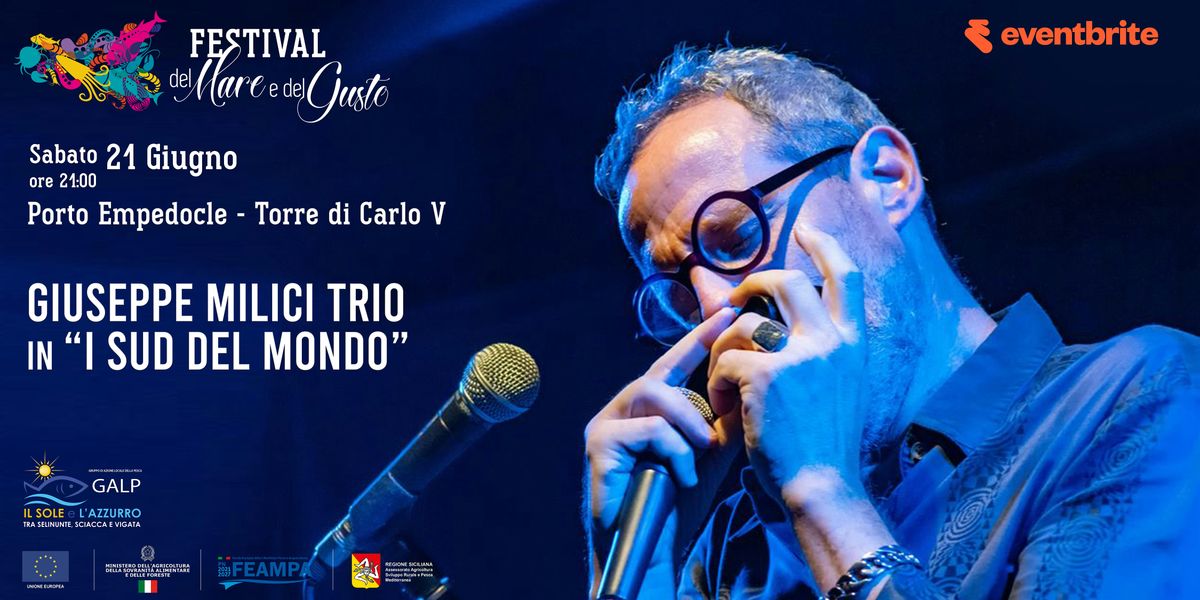 Giuseppe Milici Trio in " Sud del mondo", 21 June | Event in Porto Empedocle | AllEvents