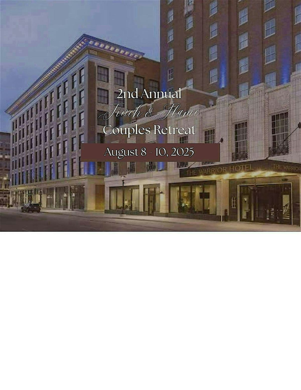 Finch & Flame Couples Retreat 2025, 8 August | Event in Sioux City | AllEvents