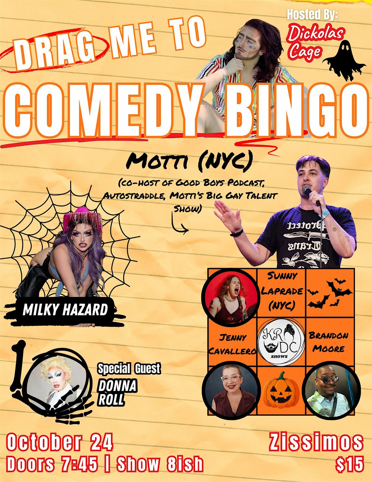 Drag Me to Comedy Bingo ft Motti and Sunny Laprade, 24 October | Event in Baltimore | AllEvents