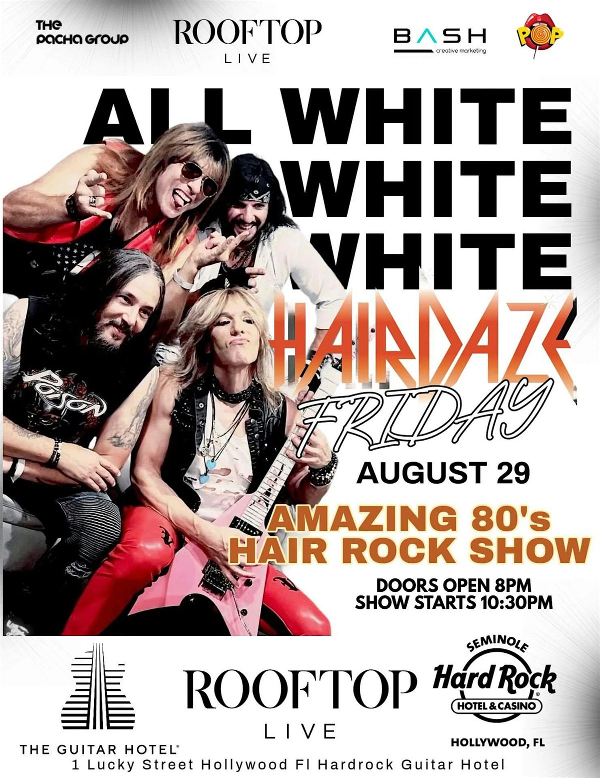 Def Leppard After Party with HAIRDAZE LIVE!! @ ROOFTOP LIVE Fri AUGUST 29th, 29 August | Event in Hollywood