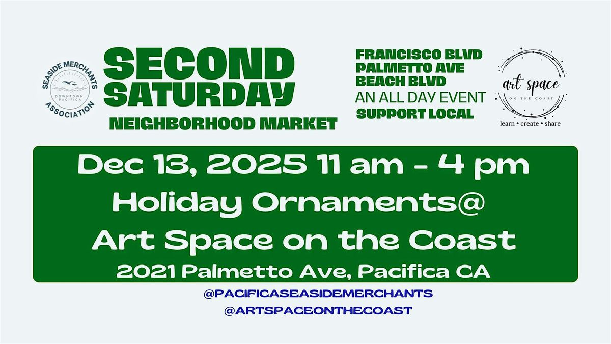 Second Saturday in Pacifica - Make Clay Ornaments, 13 December | Event in Pacifica | AllEvents