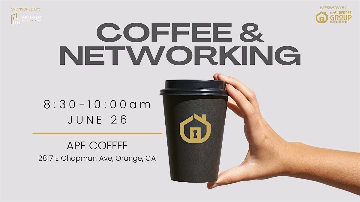 Coffee & Networking @ APE COFFEE, 26 June | Event in Orange | AllEvents
