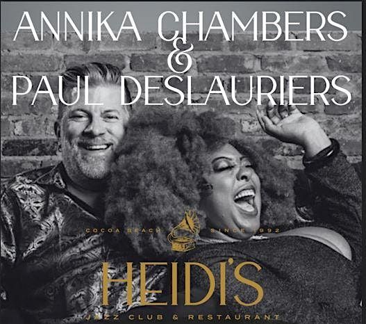 Annika Chambers &  Paul DesLauriers Live at Heidi's Jazz Club, 5 September | Event in Cocoa Beach | AllEvents
