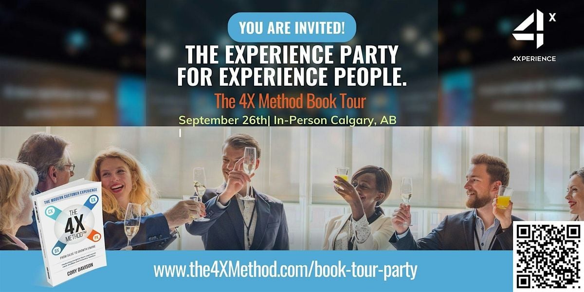 The 4X Method Book Tour Party!, 26 September | Event in Calgary | AllEvents