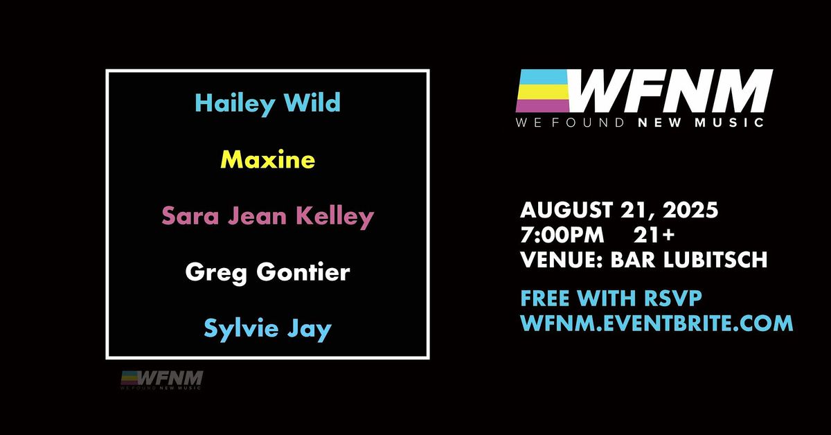 Hailey Wild,  Maxine,  Sara Jean Kelley,  Greg Gontier,  Sylvie Jay, 21 August | Event in West Hollywood | AllEvents