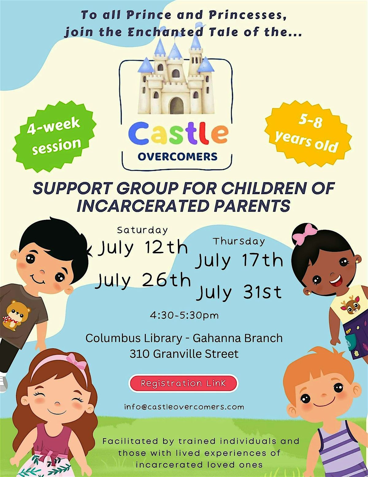 Support Group for Children of Incarcerated Parents  (5-8 years old), 12 July | Event in Gahanna | AllEvents