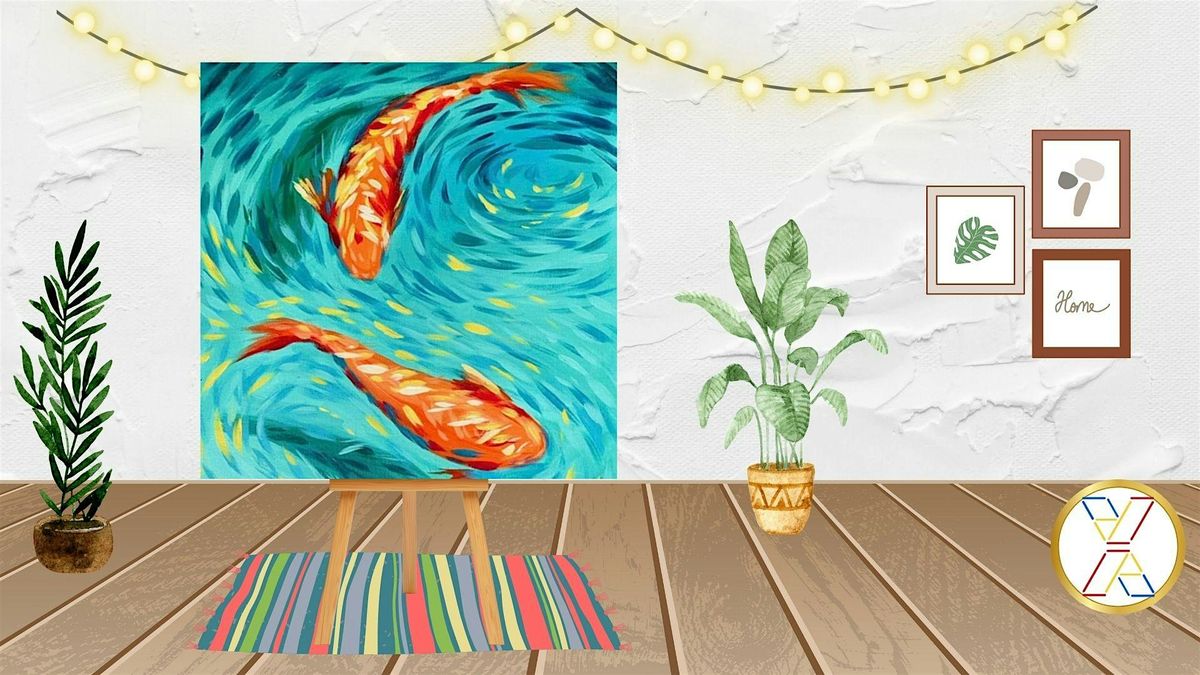 BYOB Paint N Sip : “Calming Koi“, 2 August | Event in Carbondale | AllEvents