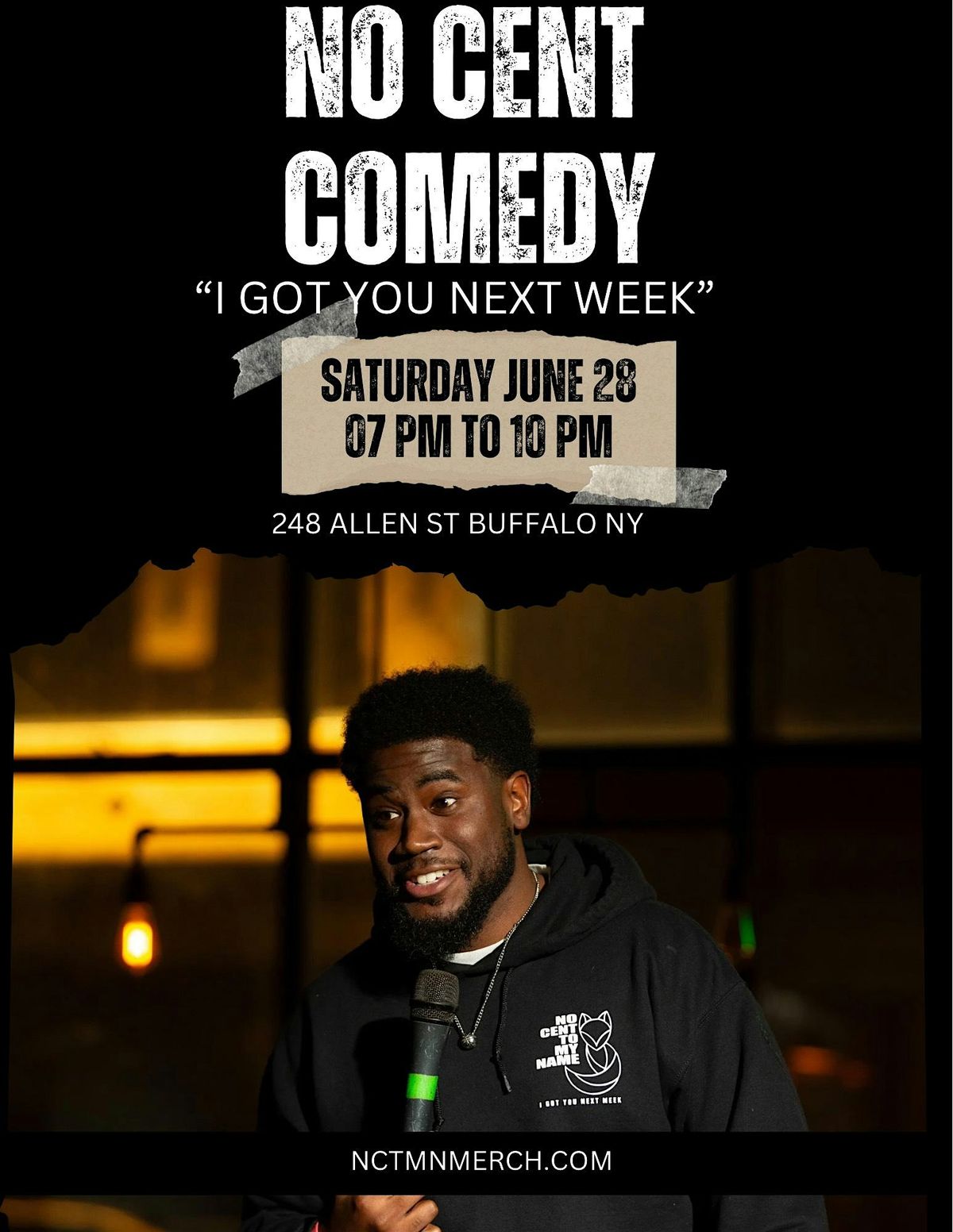 The No Cent Comedy Tour - 6.28.2025, 28 June | Event in Buffalo | AllEvents