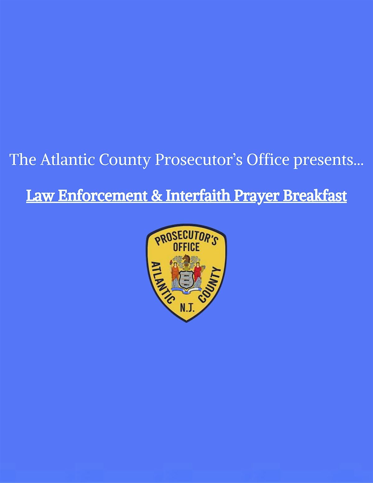 Law Enforcement & Interfaith Prayer Breakfast, 12 December | Event in Egg Harbor Township | AllEvents