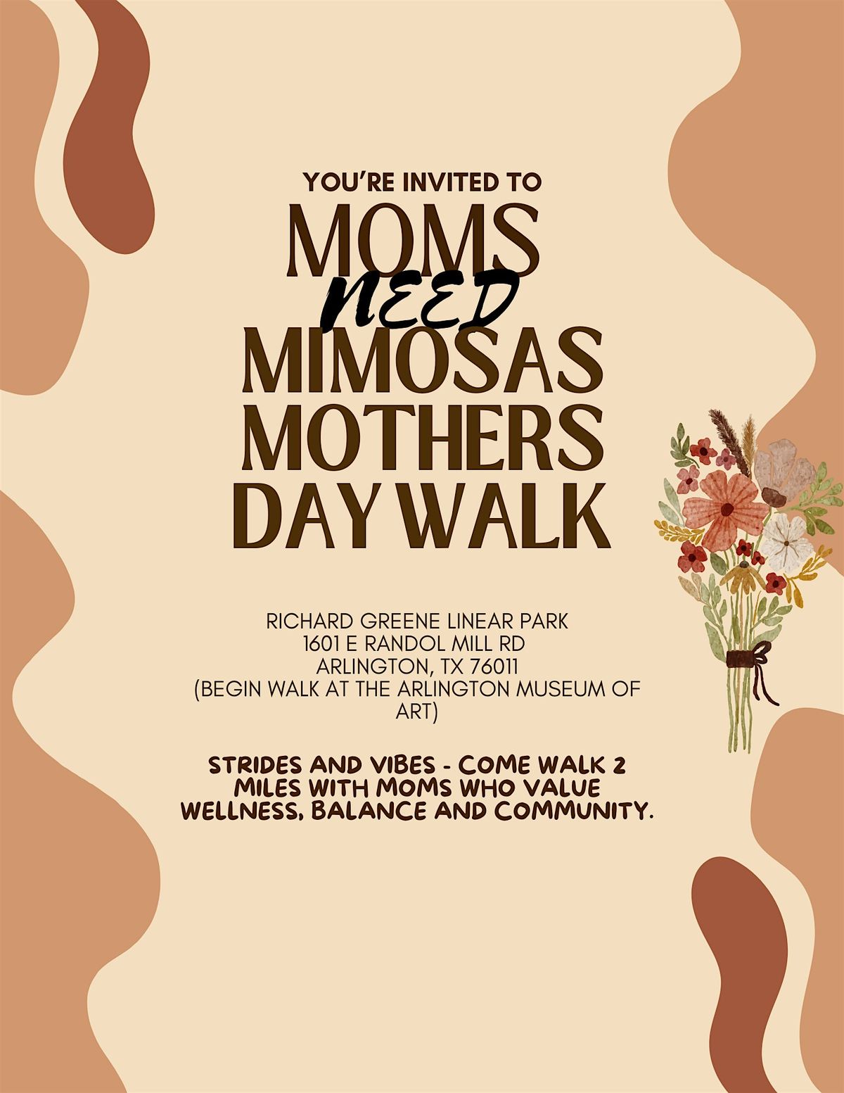 Moms Need Mimosas Mothers Day Walk, 11 May | Event in Arlington | AllEvents