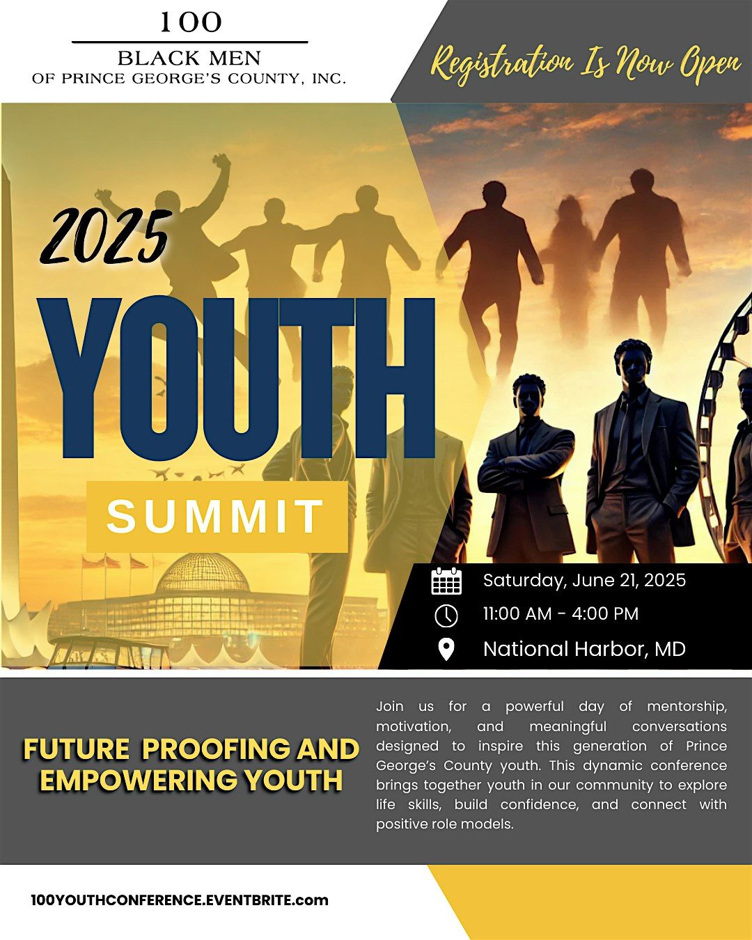 100 Black Men of Prince George's County: Youth Conference, 21 June | Event in Oxon Hill | AllEvents