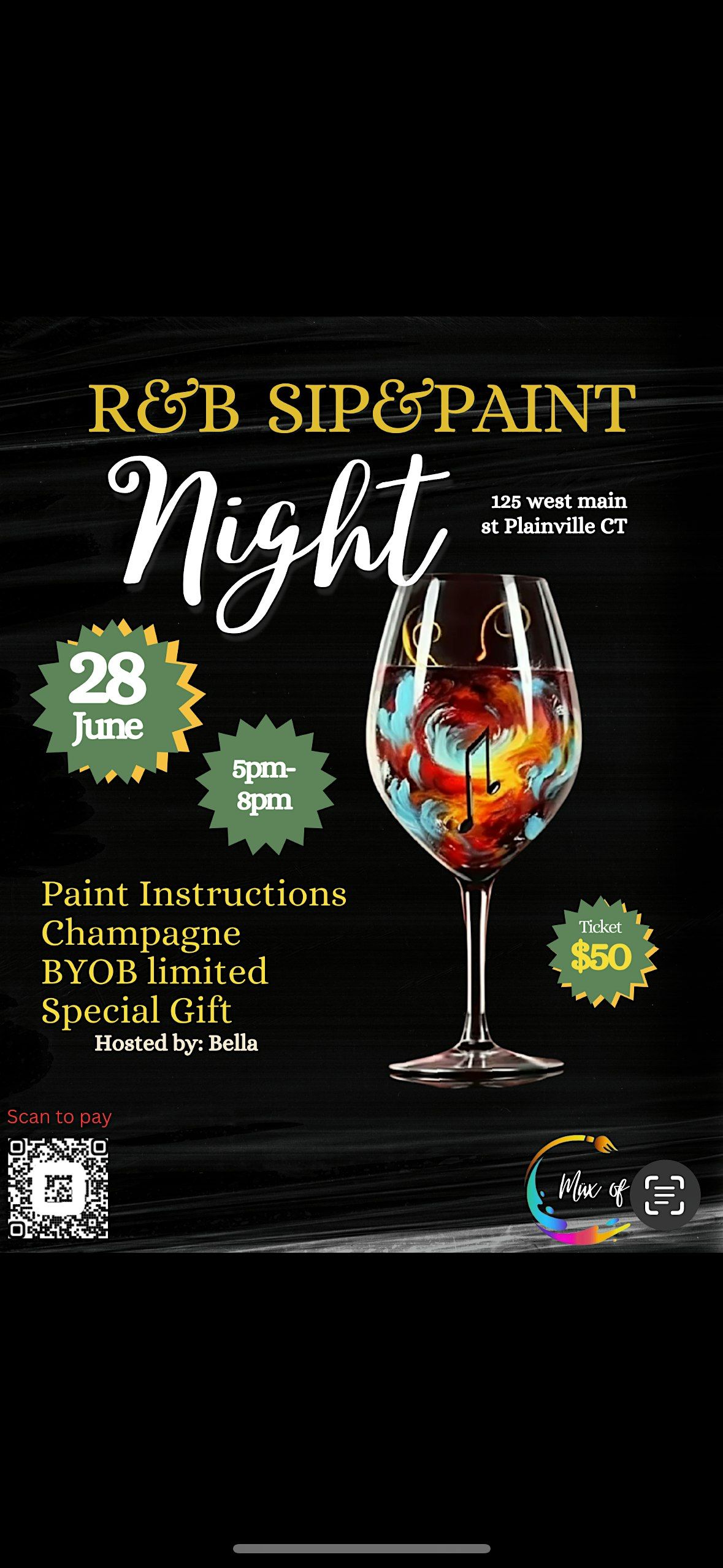 R&B Sip & Paint Night, 28 June | Event in Plainville | AllEvents