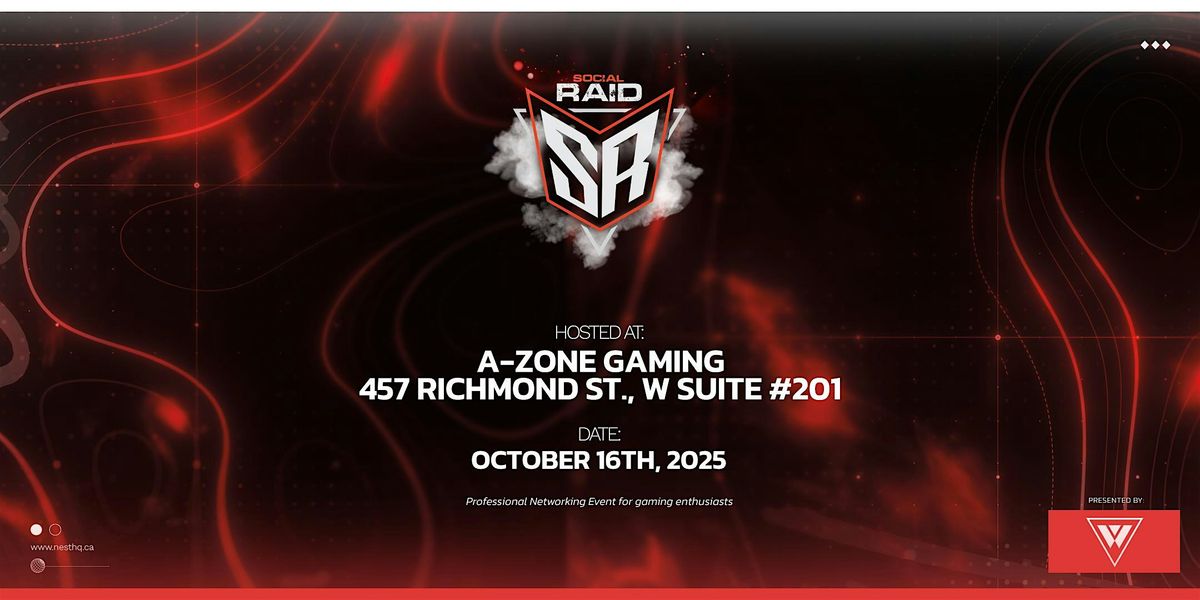 Social Raid - Social Event for Gamers, Creators & Media Pros, 16 October | Event in Toronto | AllEvents