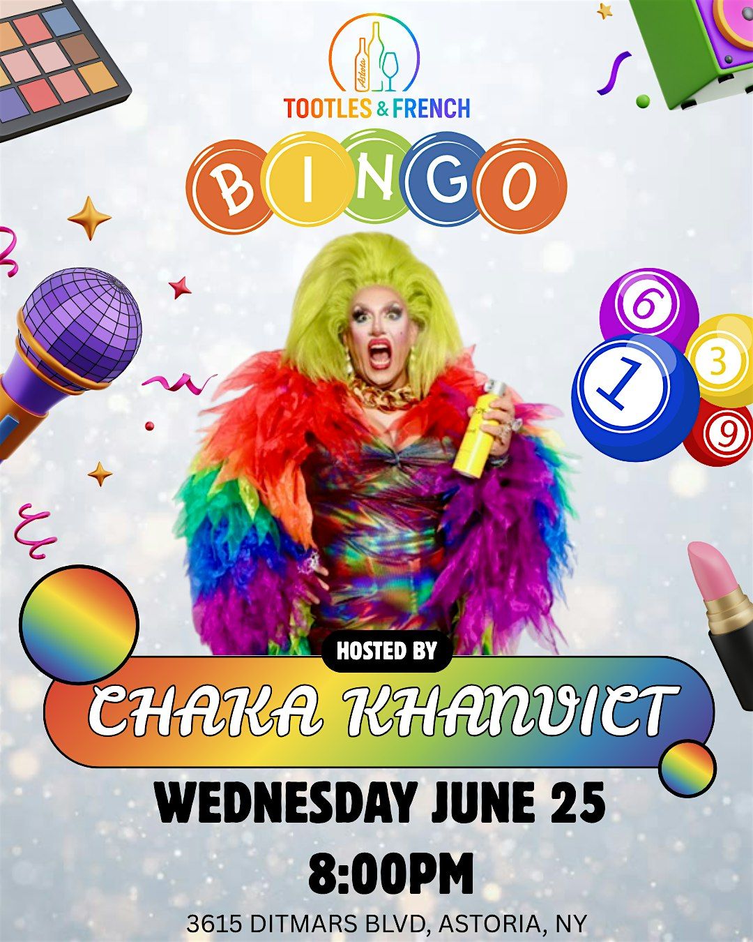 Drag Bingo with Chaka Khanvict, 25 June | Event in Astoria | AllEvents