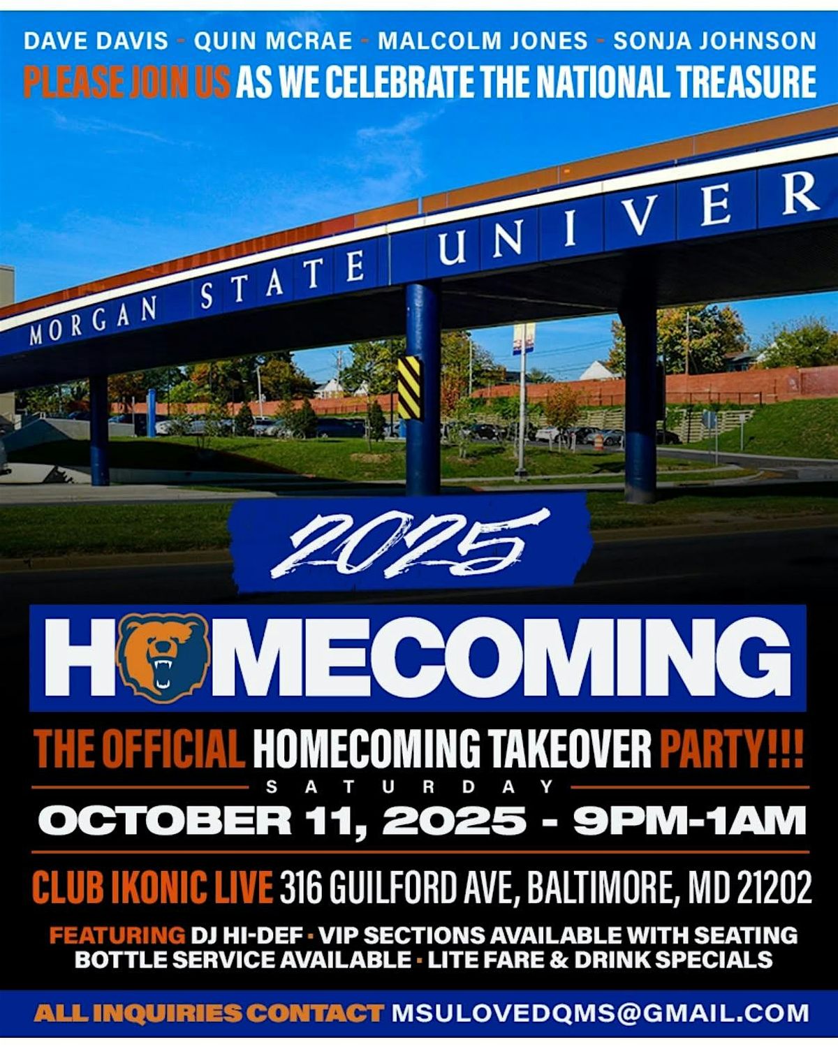 THE OFFICIAL HOMECOMING TAKEOVER PARTY, 11 October | Event in Baltimore | AllEvents