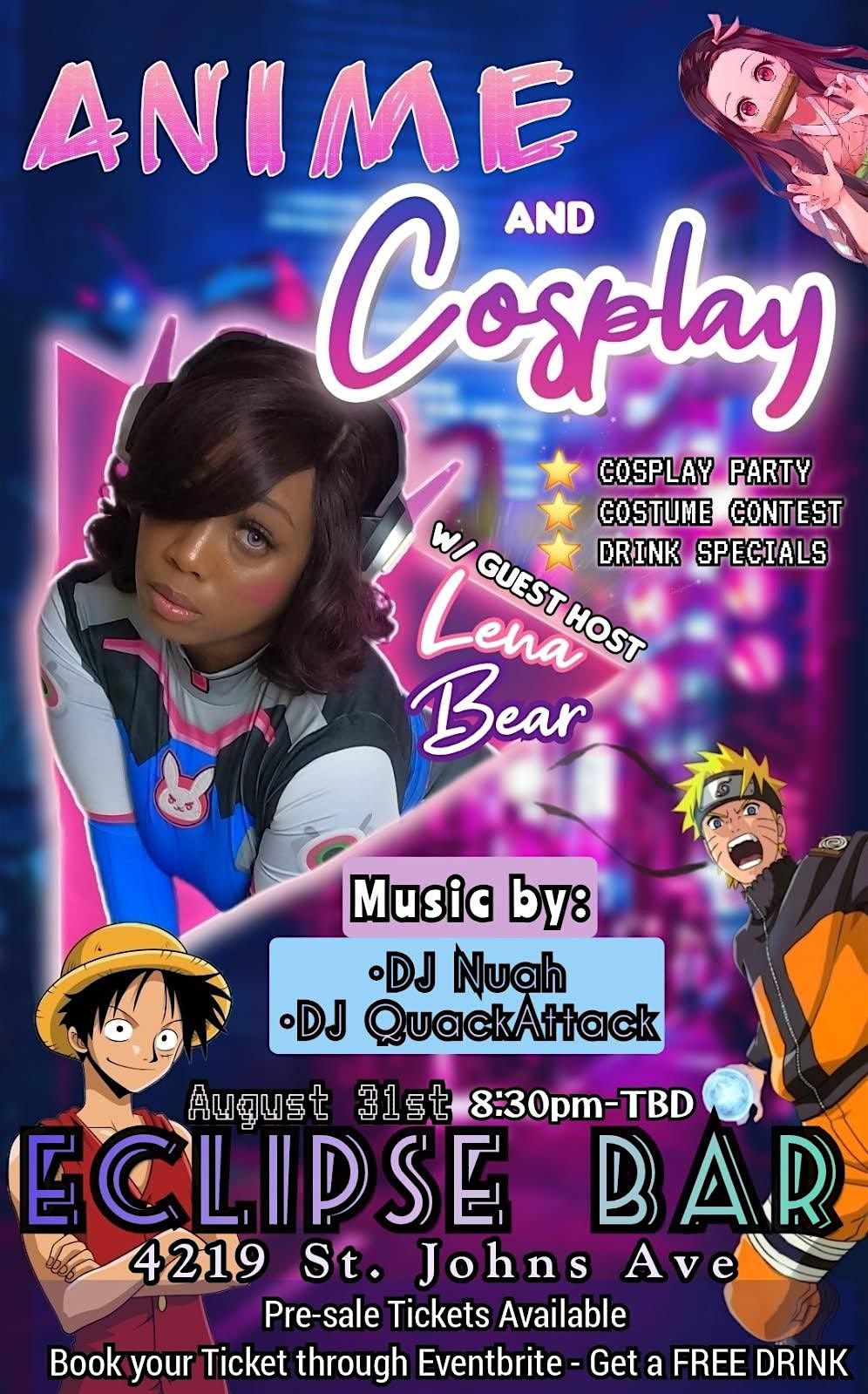 Anime vs Cosplay party & contest, 31 August | Event in Jacksonville | AllEvents