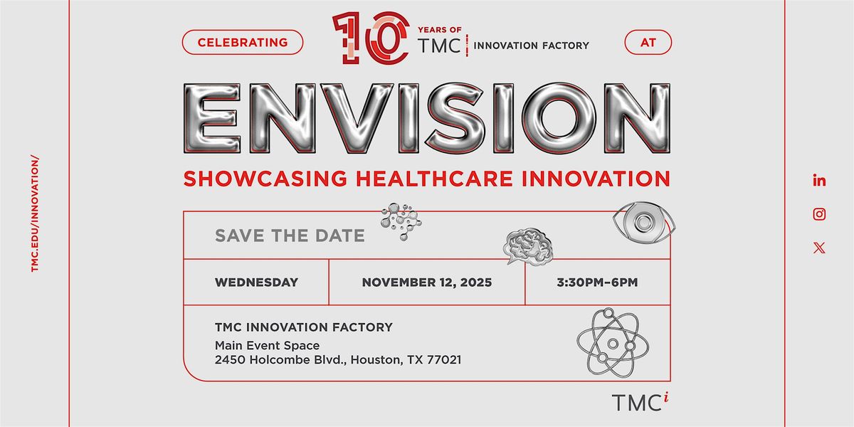 Envision 2025: Showcasing Healthcare Innovation, 12 November | Event in Houston | AllEvents