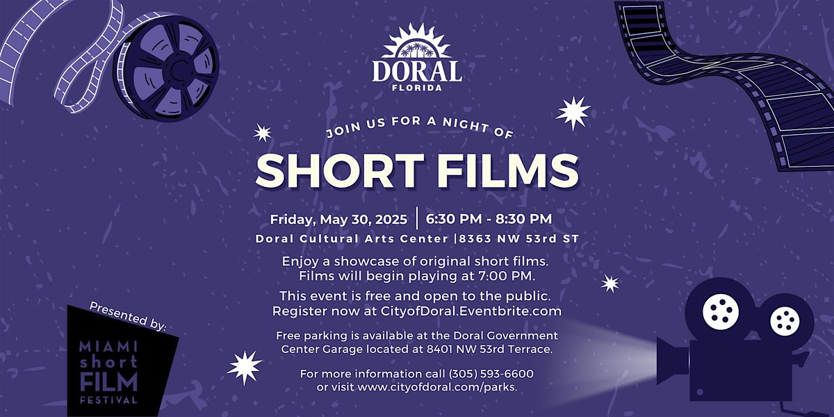 Short Films Night, 30 May | Event in Doral | AllEvents
