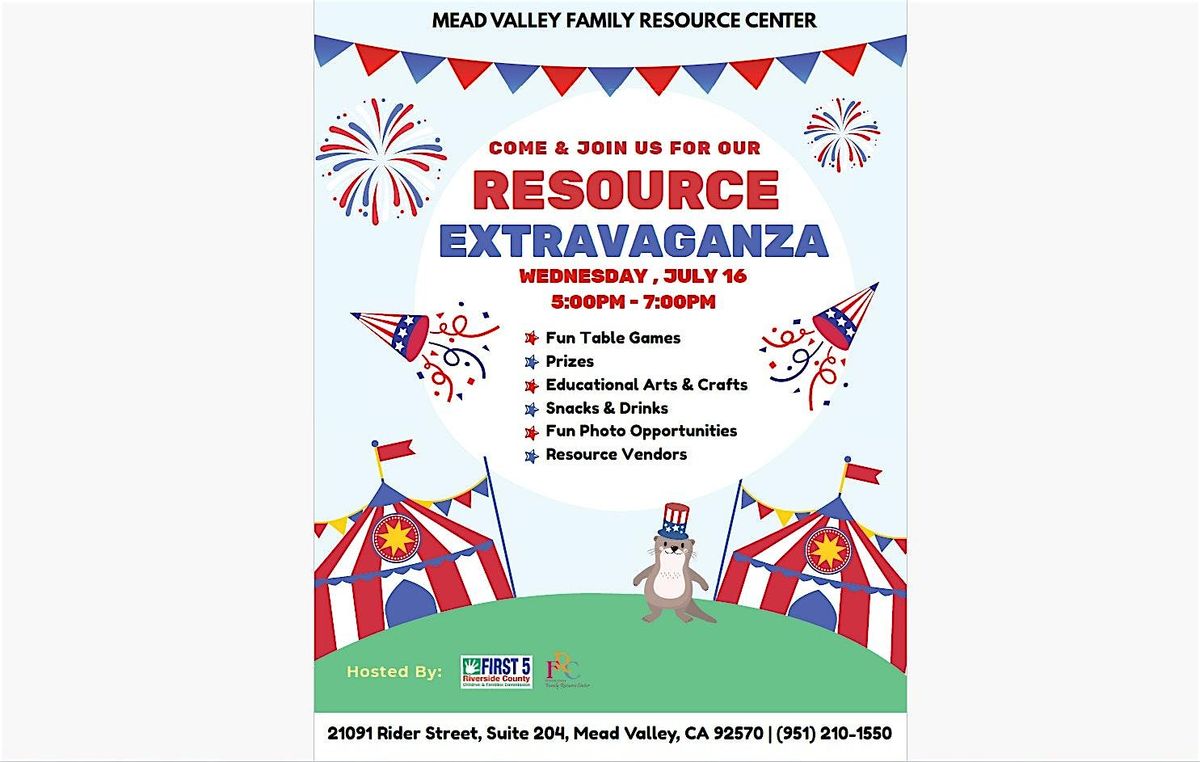 Resource Extravaganza, 16 July | Event in Perris | AllEvents
