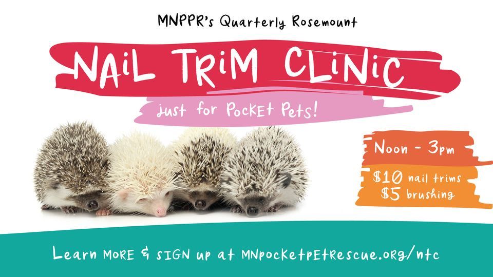 Pocket Pet Quarterly Nail Trim Clinic Rosemount / March 2023, Chuck