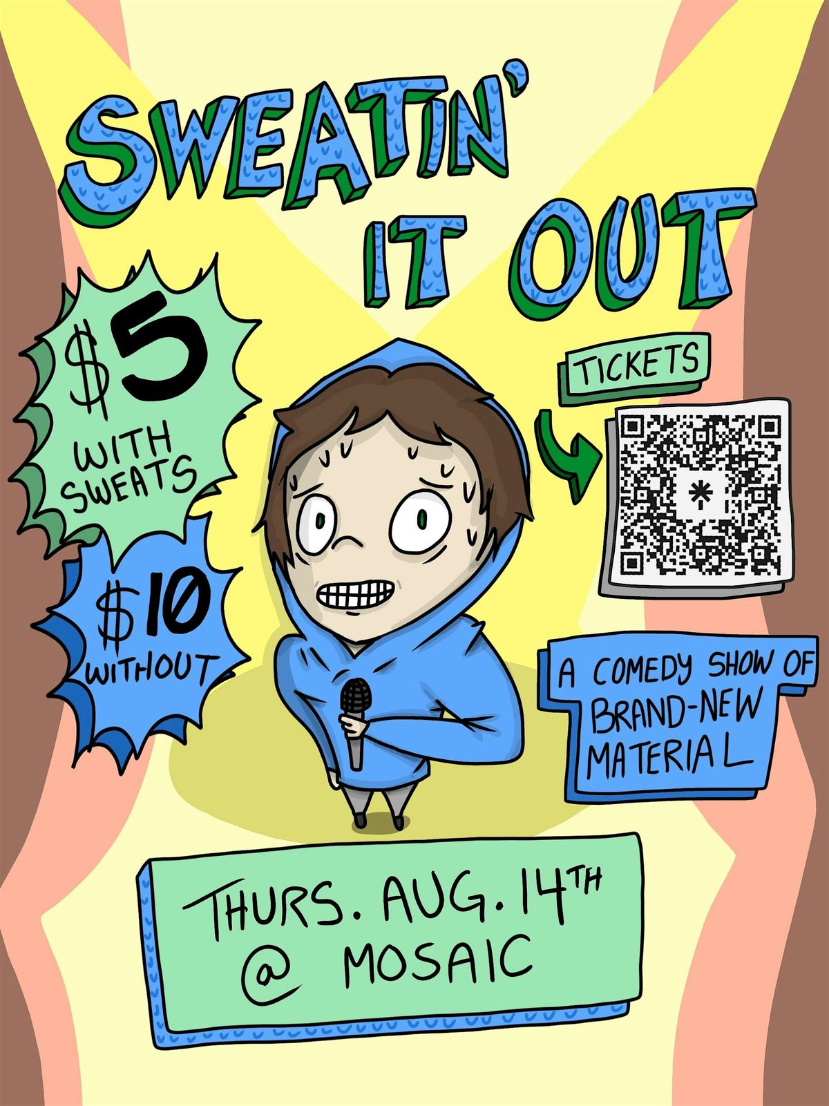 Sweatin’ It Out - A Comedy Show of Brand New Material, 14 August | Event in Hamilton | AllEvents