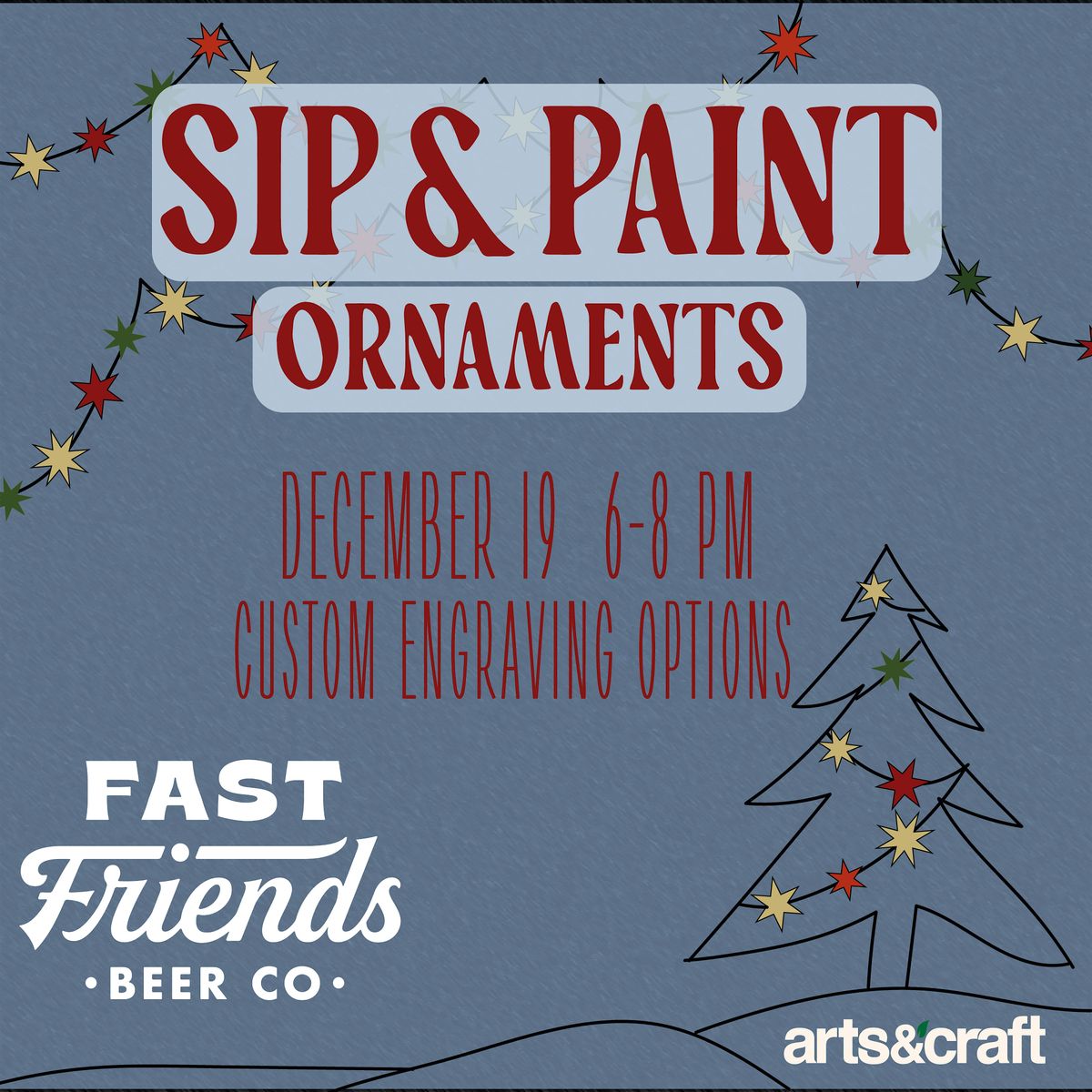 Sip and Paint Ornaments at Fast Friends Brewery, 19 December | Event in Austin | AllEvents