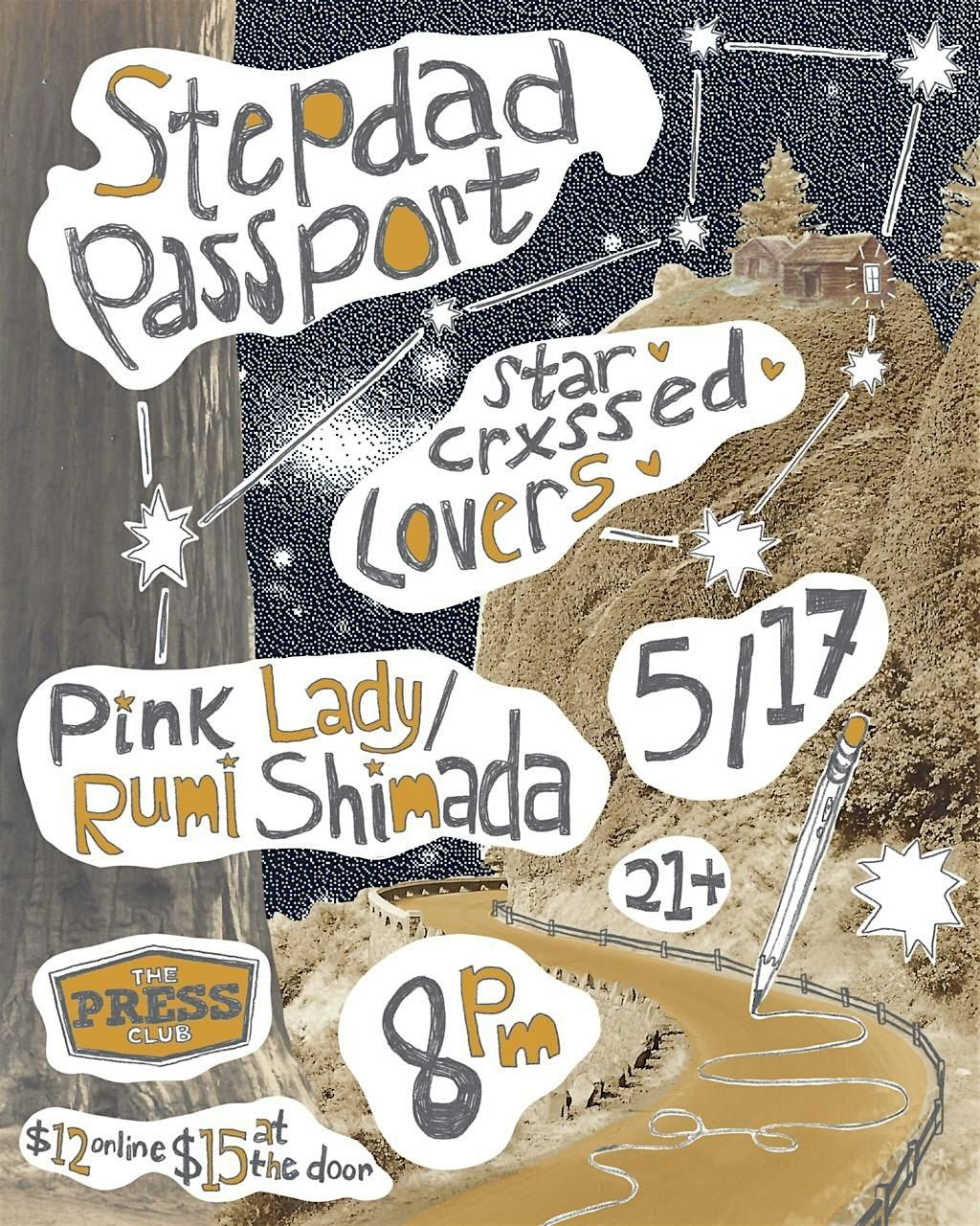Stepdad Passport / Star Crxssed Lovers / Pink Lady / Rumi Shimada, 17 May | Event in Sacramento | AllEvents