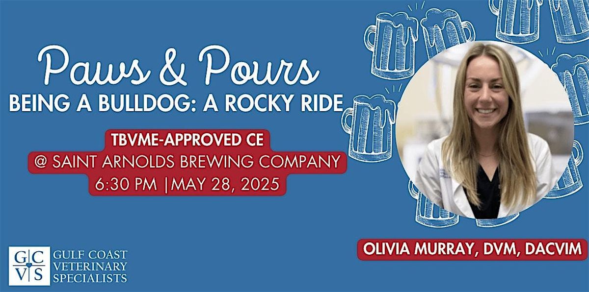 Paws & Pours: Being a Bulldog - A Rocky Ride, 28 May | Event in Houston | AllEvents