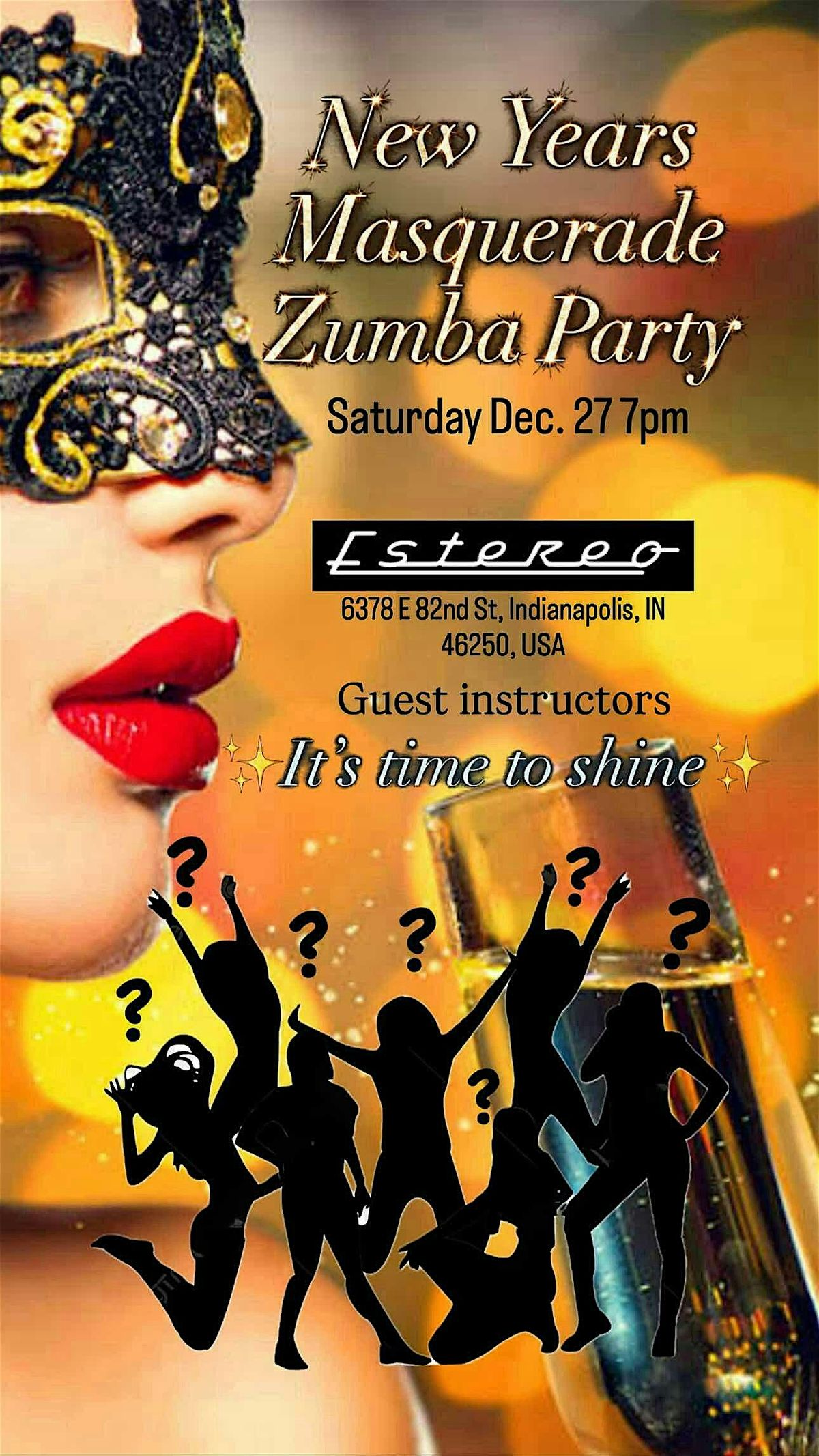 New Years Masquerade Zumba Party, 27 December | Event in Indianapolis | AllEvents