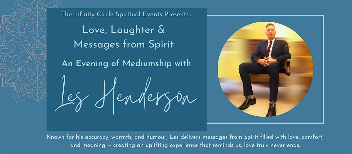 Love, Laughter & Messages from Spirit — An Evening with Les Henderson, 10 February | Event in Middlesbrough