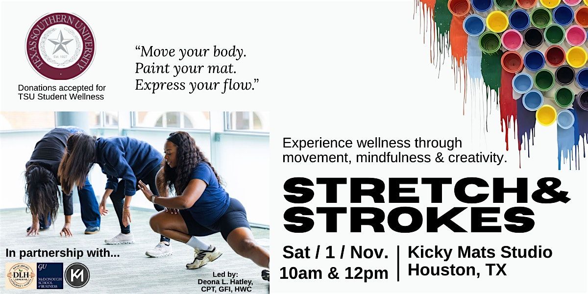 Stretch & Strokes: “Where Movement Meets Creativity”, 1 November | Event in Houston | AllEvents