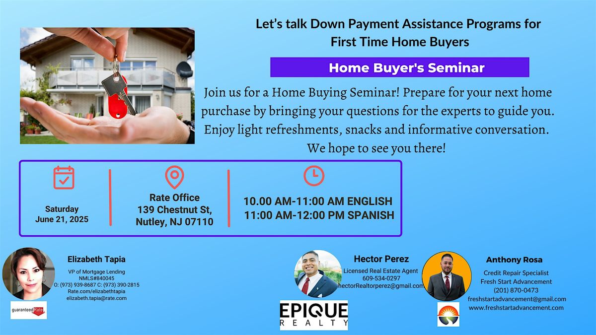 Home Buyer's Seminar, 21 June | Event in Nutley | AllEvents