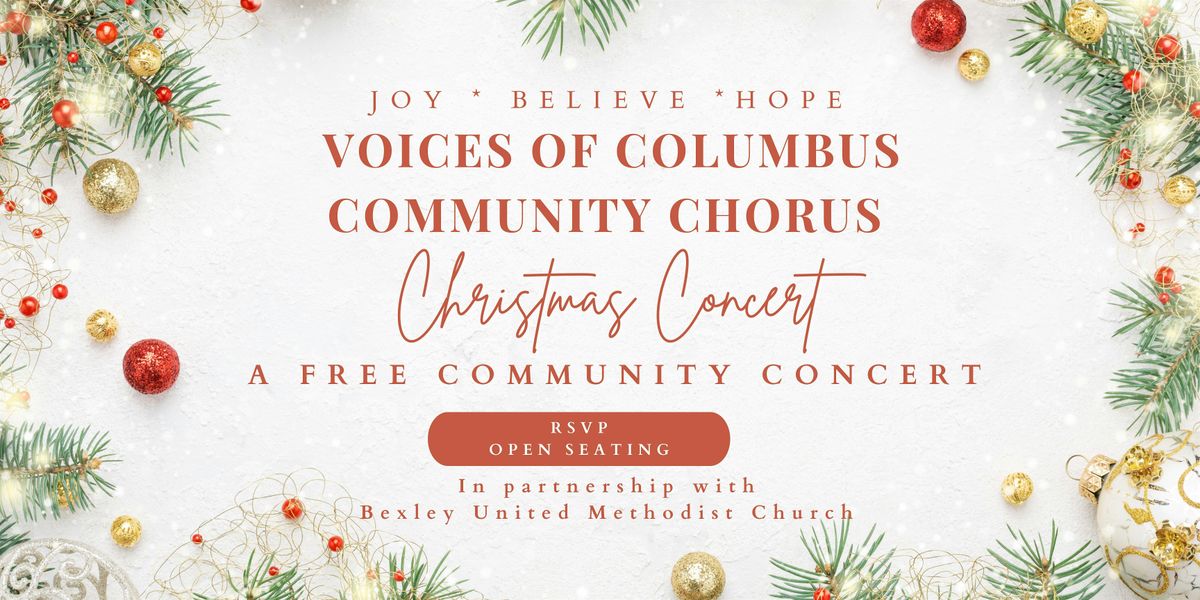 Free Concert: Voices of Columbus Community Chorus 4:30 PM Christmas Concert, 14 December | Event in Bexley