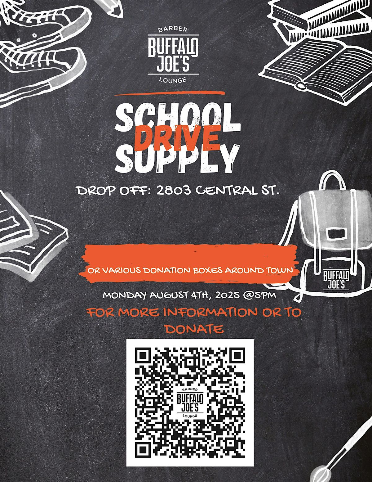 Buffalo Joe’s Back-to-School Drive: Haircuts, Supplies, & Support, 4 August | Event in Melissa | AllEvents