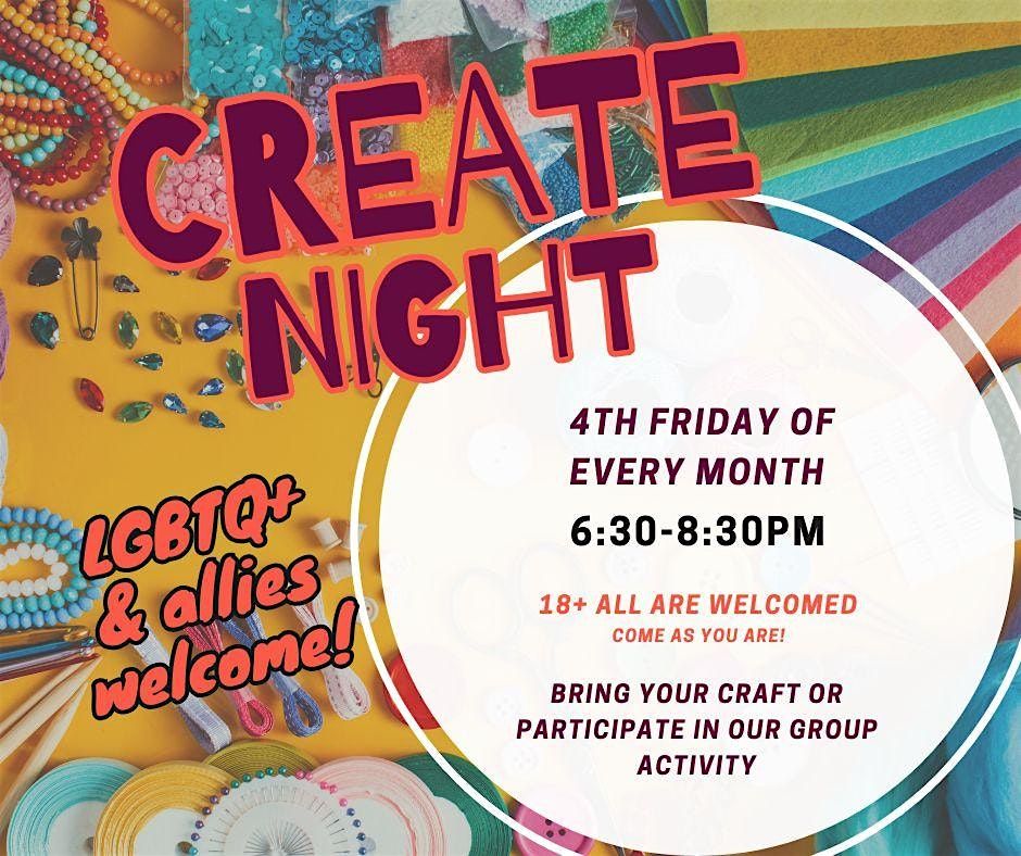 Create Night at the Bridgeport Pride Center, 26 September | Event in Bridgeport | AllEvents