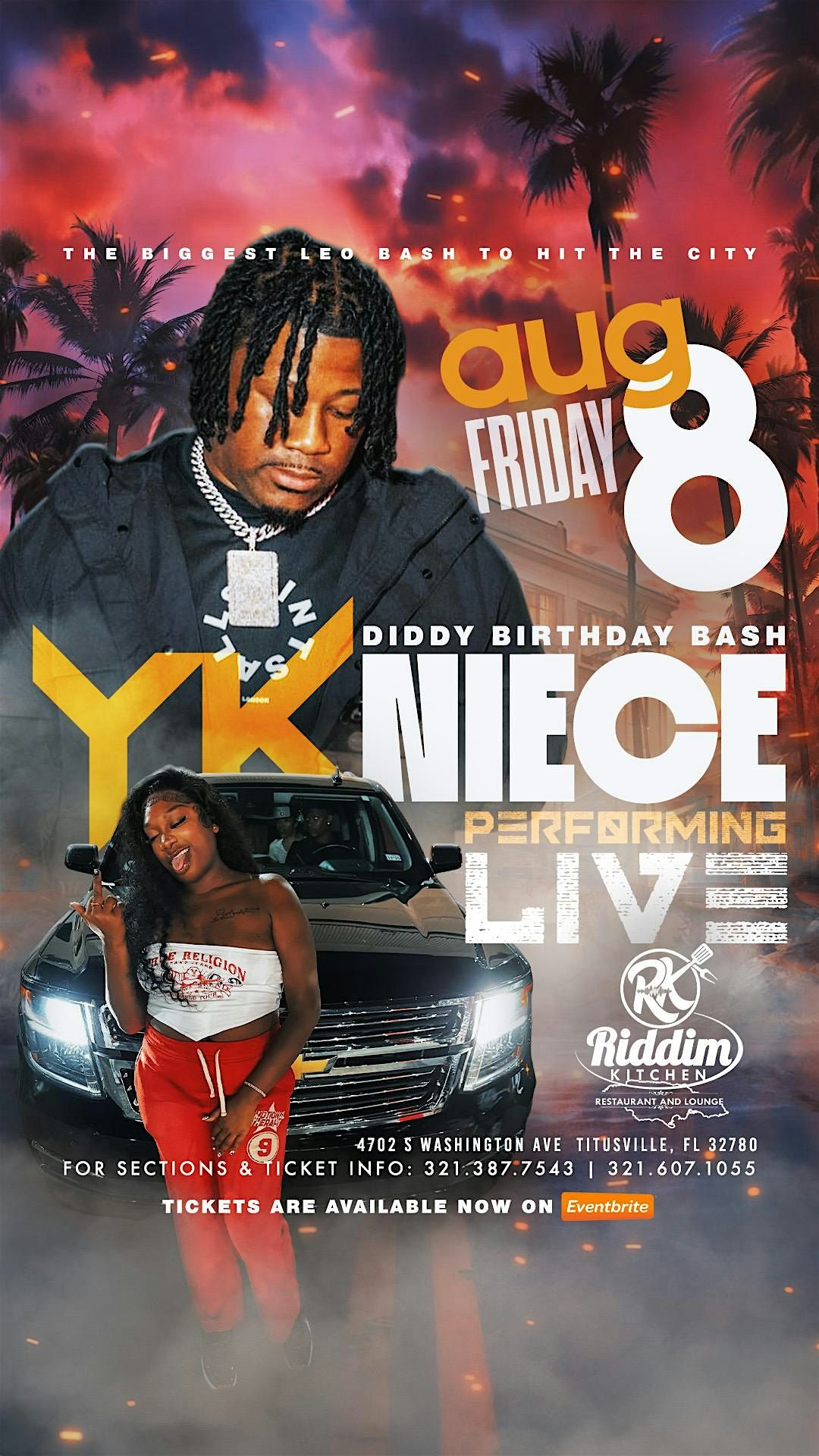 Enjoy yourself with a great time to celebrate with diddy and loes, 8 August | Event in Titusville | AllEvents